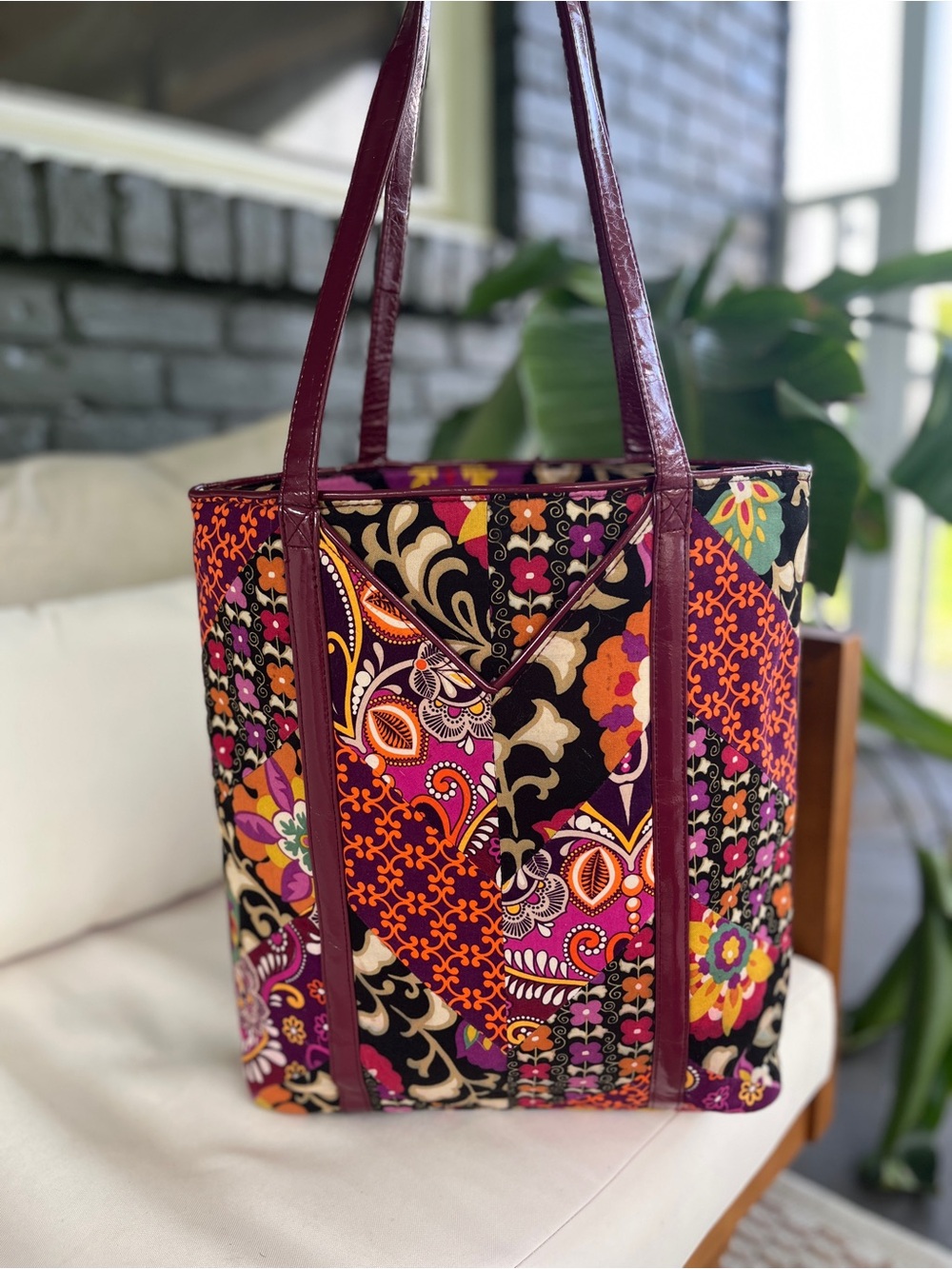 Vera Bradley Patchwork Medium Tote Bag